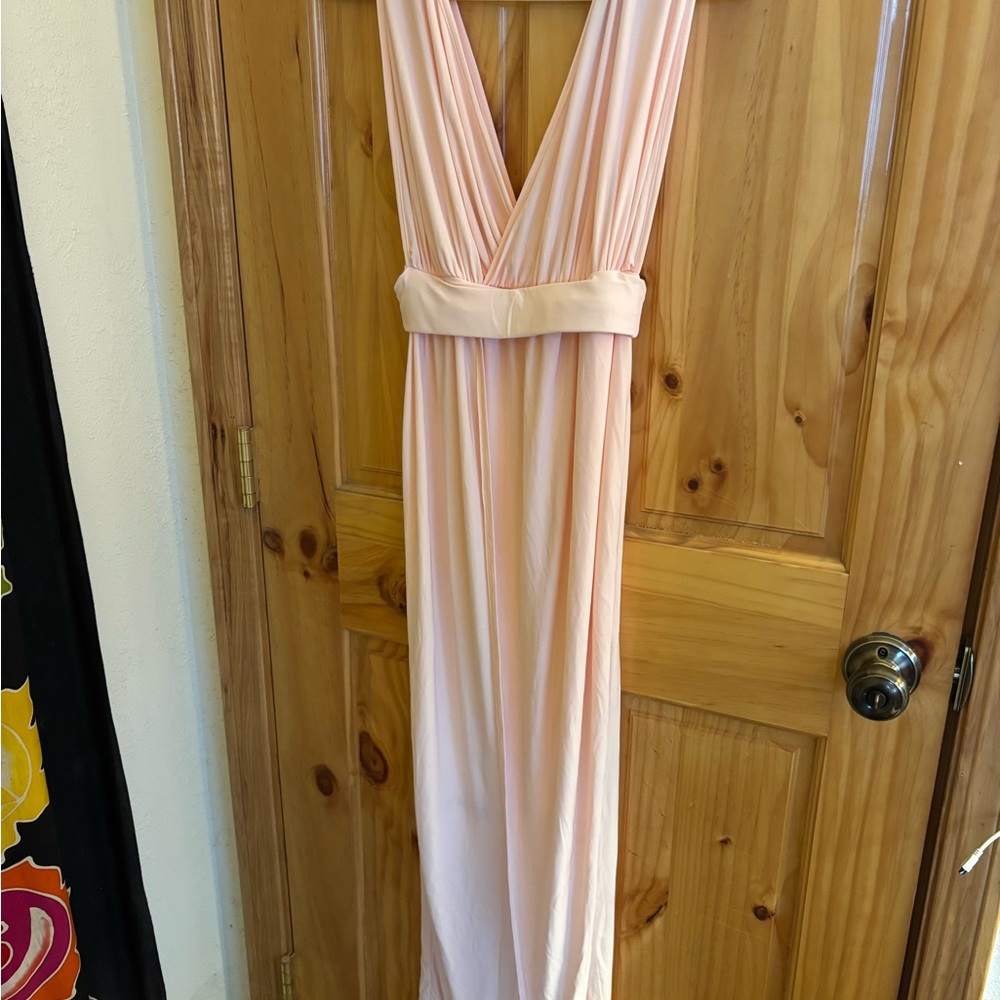 Boohoo Elegant Pink Maxi Dress